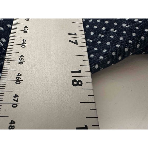 J.Crew Jacket Womens Size 6 Blue White Blazer Polka Dot Two Button Schoolboy - Picture 8 of 12